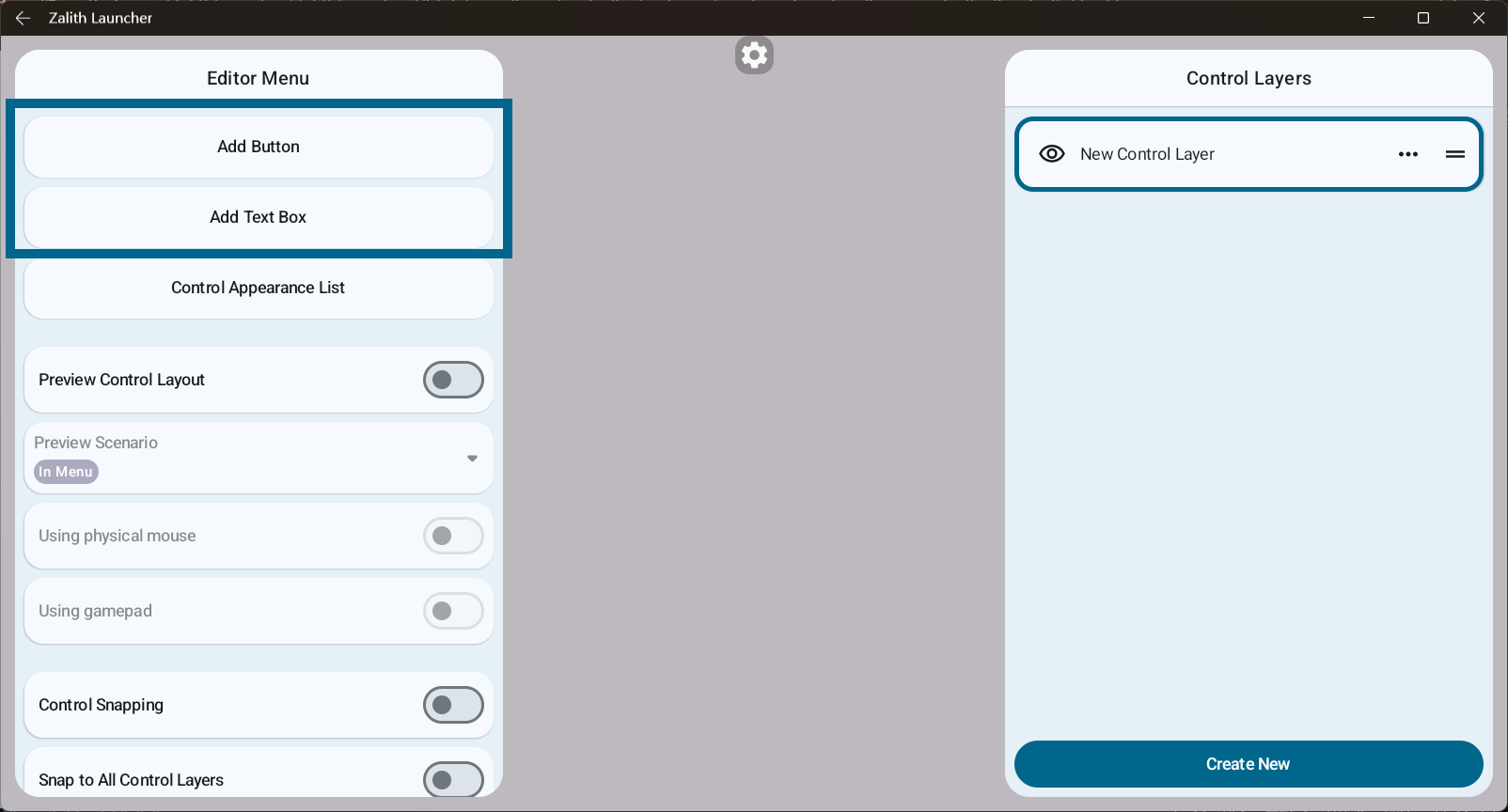 Add controls